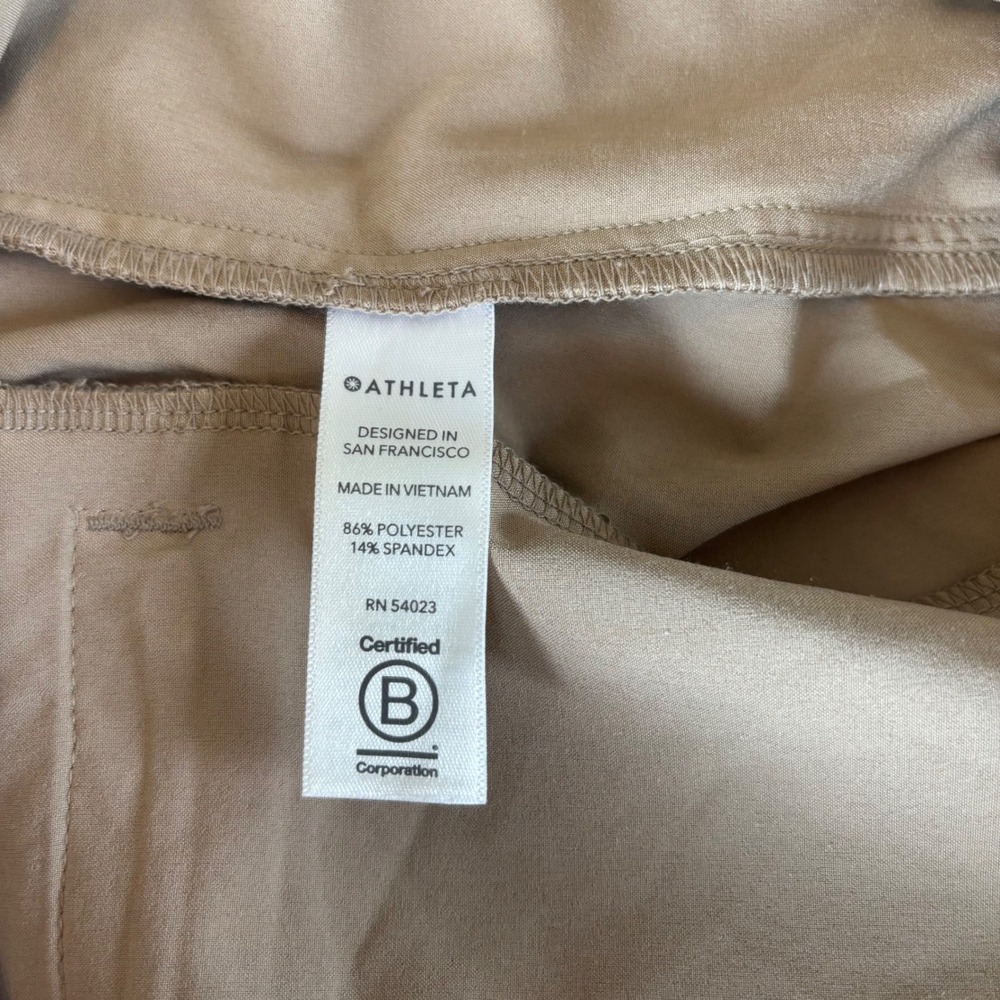 Athleta Go Far Travel Pant Tan Khaki Jogger Cargo Pockets 566665-01 Womens 4 - Picture 5 of 9